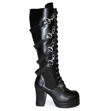Demonia GOTHIKA-209 Blk Vegan Leather