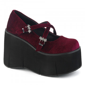 Demonia KERA-10 Burgundy Velvet