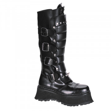 Demonia RAVAGE-II Blk Leather