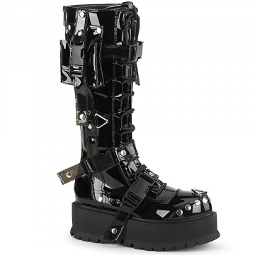 Demonia SLACKER-260 Blk Pat