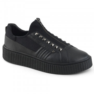 Demonia SNEEKER-125 Blk Canvas-Blk Pu 44 SUBITO