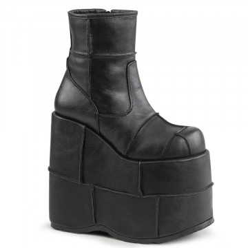 Demonia STACK-201 Blk Vegan Leather