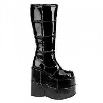 Demonia STACK-301 Blk Pat