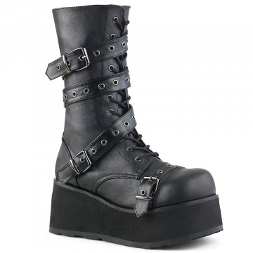 Demonia TRASHVILLE-205 Blk Vegan Leather