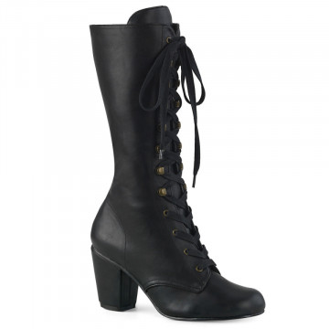 Demonia VIVIKA-205 Blk Vegan Leather