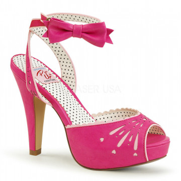 Pin Up Couture BETTIE-01 H. Pink Faux Leather