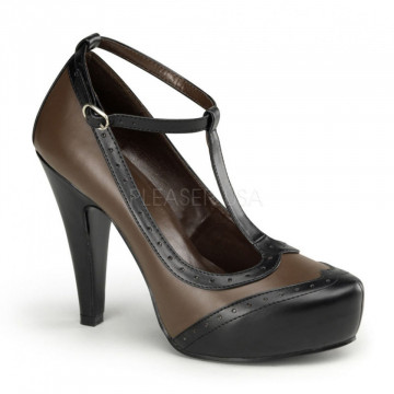 Pin Up Couture BETTIE-22 Blk-Brn Pu