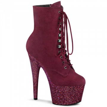 Pleaser ADORE-1020FSMG Burgundy F. Suede/Burgundy