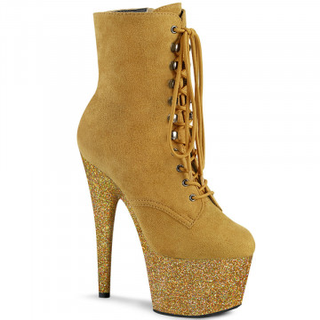 Pleaser ADORE-1020FSMG Mustard F.Suede/Mustard Mul