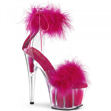 Pleaser ADORE-724F Clr-H. Pink Fur/H. Pink Fur