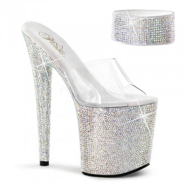 Pleaser BEJEWELED-812RS Clr/Slv Multi RS