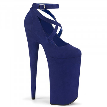 Pleaser BEYOND-087FS Royal Blue F. Suede/Royal Blu