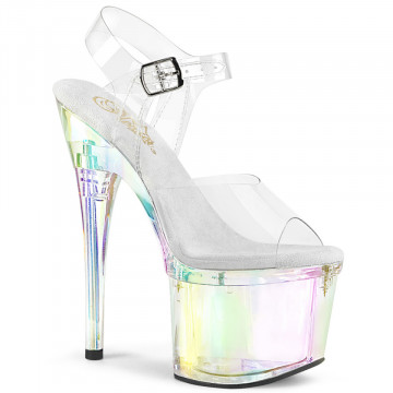 Pleaser ESTEEM-708RBP Clr/Clr Hologram