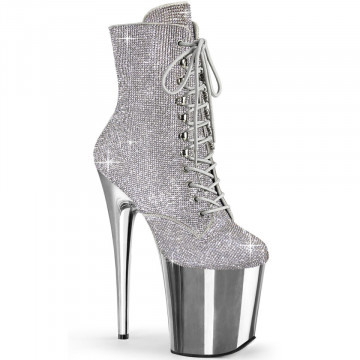 Pleaser FLAMINGO-1020CHRS Slv RS/Slv Chrome