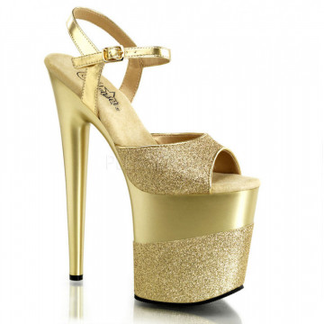 Pleaser FLAMINGO-809-2G Gold Glitter/Gold-Glitter