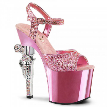 Pleaser REVOLVER-709G B. Pink Multi Gltr/B. Pink C