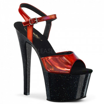 Pleaser SKY-309HG Red Hologram/Blk