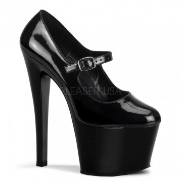 Pleaser SKY-387 Blk Pat/Blk