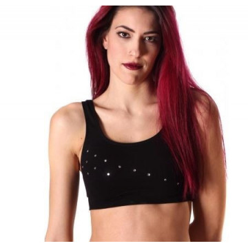 Point out Top costume Pole ATTRACTIVE nero swarovski