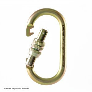 X-pole Carabiner Screw Gate (MBS 25kN) GOLD