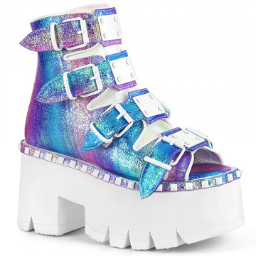 Demonia ASHES-70 Purple Multi Iridescent V. Le