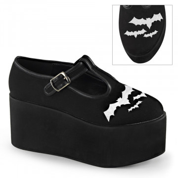 Demonia CLICK-04-2 Blk Canvas