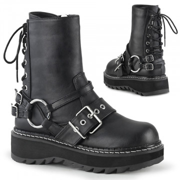 Demonia LILITH-210 Blk Vegan Leather