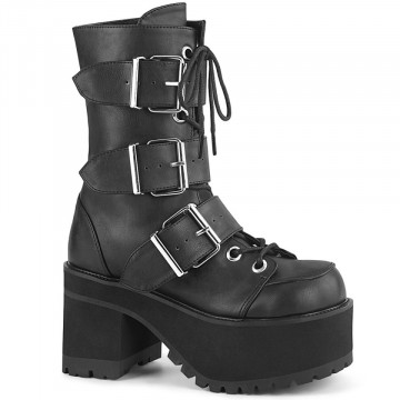 Demonia RANGER-308 Blk Vegan Leather