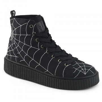 Demonia SNEEKER-250 Blk Canvas
