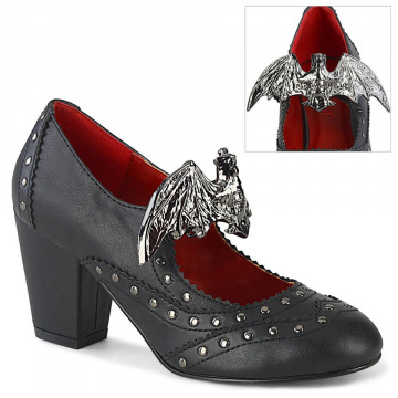 Demonia VIVIKA-32 Blk Vegan Leather