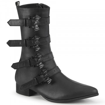 Demonia WARLOCK-110-B Blk Vegan Leather