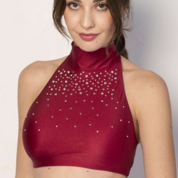 EVE DAZZLING TOP BORDEAUX subito disponibile