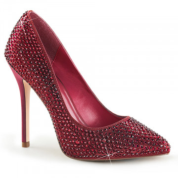 Fabulicious AMUSE-20RS Ruby Red Satin