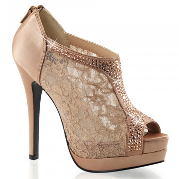Fabulicious BELLA-26 Blush Satin-Lace