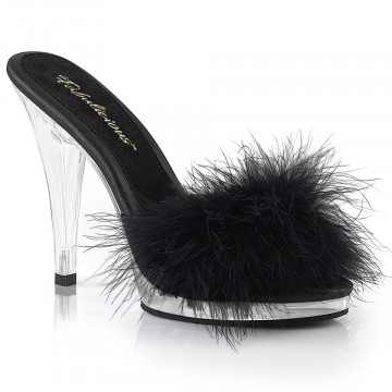 Fabulicious FLAIR-401F Blk Pu-Fur/Clr