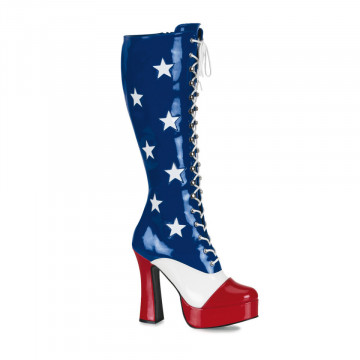 Funtasma ELECTRA-2030 Blue-Wht-Red Pat
