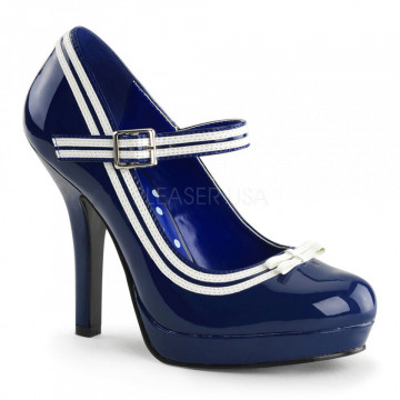 Pin Up Couture SECRET-15 Blue Pat