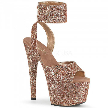 Pleaser ADORE-791LG Rose Gold Glitter/Rose Gold Gl