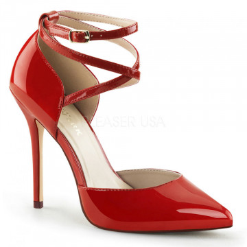 Pleaser AMUSE-25 Red Pat
