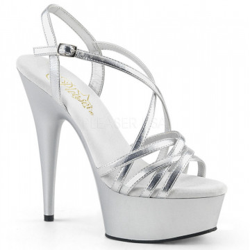 Pleaser DELIGHT-613 Slv Met. Pu/Slv