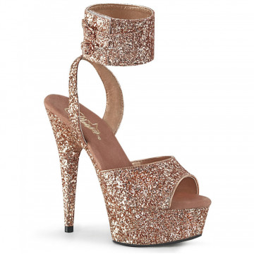 Pleaser DELIGHT-691LG Rose Gold Glitter/Rose Gold Glitter