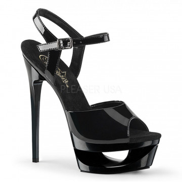 Pleaser ECLIPSE-609 Blk Pat/Blk