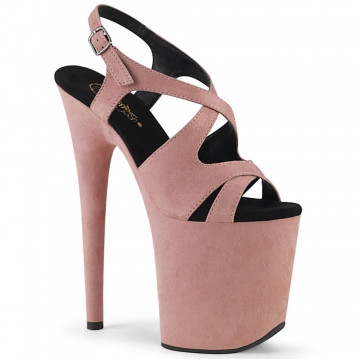 Pleaser FLAMINGO-831FS B. Pink Faux Suede/B. Pink