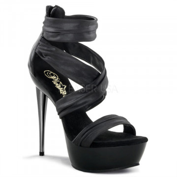 Pleaser IMPULSE-558 Blk Pu-Fabric/Blk Matte