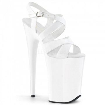 Pleaser INFINITY-997 Wht Pat/Wht