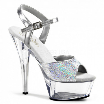 Pleaser KISS-210 Slv Multi Gltr/Clr