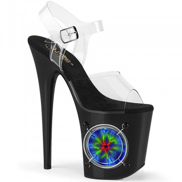 Pleaser LIGHTNING-808 Clr/Blk