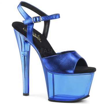 Pleaser SKY-309MT Blue Metalic PU/Blue Tinted