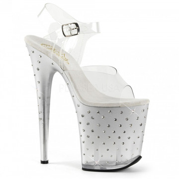 Pleaser STARDUST-808T Clr/Slv-Clr