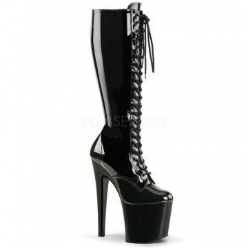 Pleaser TABOO-2023 Blk Str Pat/Blk